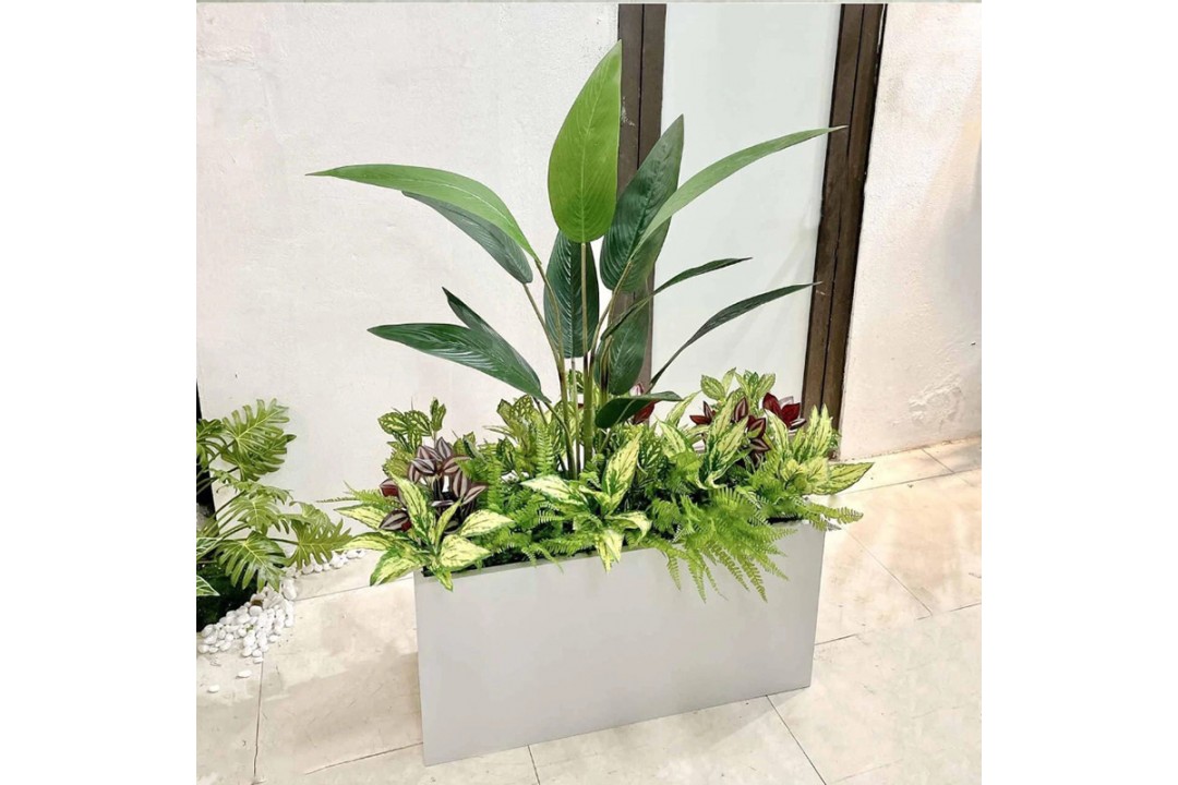 Bồn cây giả 80x80x40cm